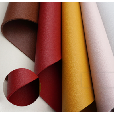 Pvc imitation leather pvc artificial leather with both side for bags