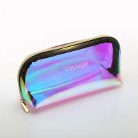 Promotional Items  Makeup Bags Tpu Material Clear Transparent Holographic PVC Waterproof Cosmetic  Bag for makeups